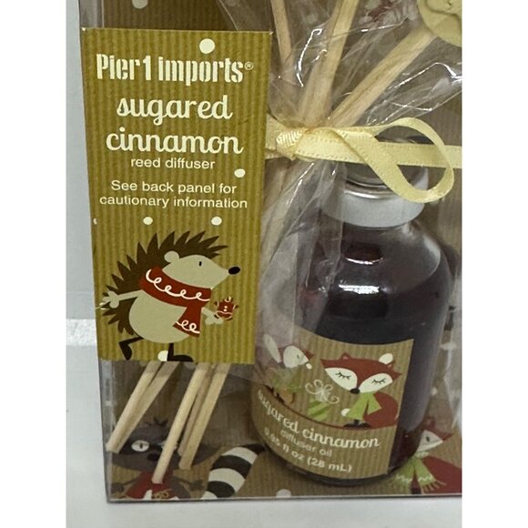 Pier 1 Imports Sugared Cinnamon Reed Diffuser Gift Set – NIB Holiday Gingerbread - Picture 2 of 6